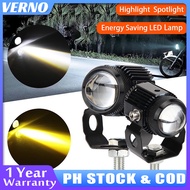 Mini Motorcycle Driving Light LED Waterproof White Yellow Double Universal Driving Light 20W*2 Fog L