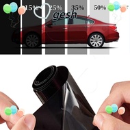 GESH1 1Roll 50x3m Window Tint Film, Solar UV Protection Sun Shade Car Foils, Durable Scratch Resistant VLT 1%-50% Black Glass Sticker Windshield