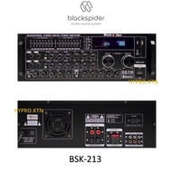 Black Spider BSK-213 Karaoke Amplifier Professional Stereo Digital Karaoke with Bluetooth USB Radio FM &amp; Equalizer