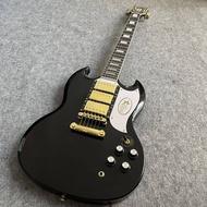 Gibson SG Electric Guitar Black Body HHH Humbucker Pickups Mahogany Body Professional Guitar