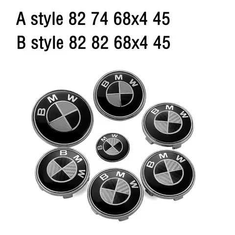 7Pcs Car Hood Front Rear Trunk Emblem Badge For BMW X5F25 F80 E60 G60 E61 G20 F18 E93 F10 G83 E12 X5