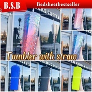 700ML Starbucks Tumbler Bottle With Straw Studded/Crystal/Mermaid Series