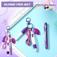 CHIHIRO1ZQRV Nurse Pen Pack, Portable Keychain Nurse Badge Set, Retractable Lanyard Nurse Badge Clip