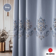MR.CURTAIN Olympia Langsir Blackout Siap Jahit Bunga Cangkuk & Ring / Ready Made Curtain Hook Ring