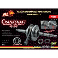RED LEO RACING CRANKSHAFT FOR EX5 NO JET & JET 3.5MM