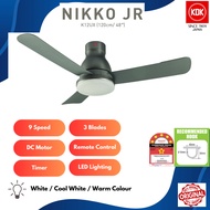 KDK K12UX KIPAS SILING 3 BLADE CEILING FAN WITH LED LIGHT REMOTE CONTROL DC MOTOR FAN (120CM/48")