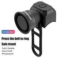 TT Bicycle Electric Bell Bike USB Charging Horn Mountain Bike Warning Safety Ring Waterproof Bell Cy