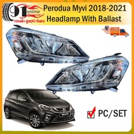 READY STOCK Perodua Myvi G3 2018 Head Lamp With Ecu Ballast PC/SET myvi 2018 lampu belakang brand new RAYA OFFER