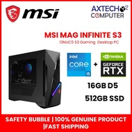 MSI MAG Infinite S3 13NUC5-1057 Gaming Desktop PC ( I5-13400F, 8GB, 512GB SSD, RTX 4060 8GB, W11H )