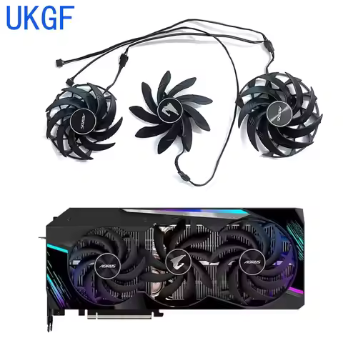 UKGF Original PLD10015B12H 90MM 100MM 4PIN RTX3080 GPU fan for Gigabyte AORUS GeForce RTX 3070 3080 