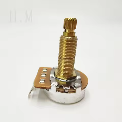 All-copper cts through-spindle potentiometer Volume Tone Electronic 28mmA250k500k/B250k500k Guitar a