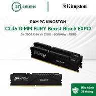 Kingston FURY Beast Black EXPO PC Ram DDR5 16, 32GB & Kit 32GB (2x16GB) 6000 Mhz | Genuine Genuine |