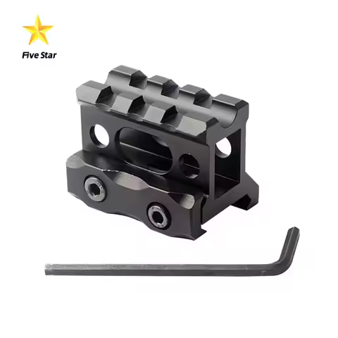FiveStar Tactics Riser Mount 1" Height Picatinny Short Riser Mount Aluminum Alloy Scope Riser Base M