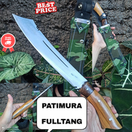 Golok Patimura Sarung Loreng Baja Fulltang Murah Berkebun serbaguna kerja kebun kupas kelapa