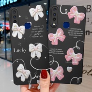 Vivo Y11/Y12/Y12i/Y15/Y16/Y17/Y19 CUTE LOVE RIBBON Motif - Cute Case - Trendy Case - viral Case - TP