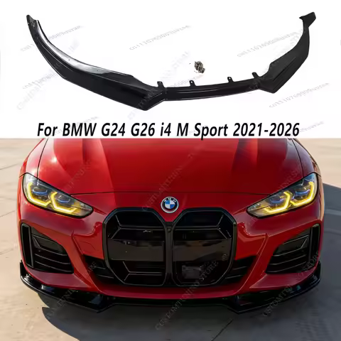 For BMW G24 G26 M Sport MP Style Front Bumper Lip Splitter Spoiler 430i 430d i4 i4 M60 Gran Coupe 20