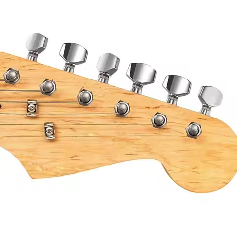 77UF Retro Inline Guitar Locking Tuners for Fender ST TL Electric Guitar Parts, Chrome