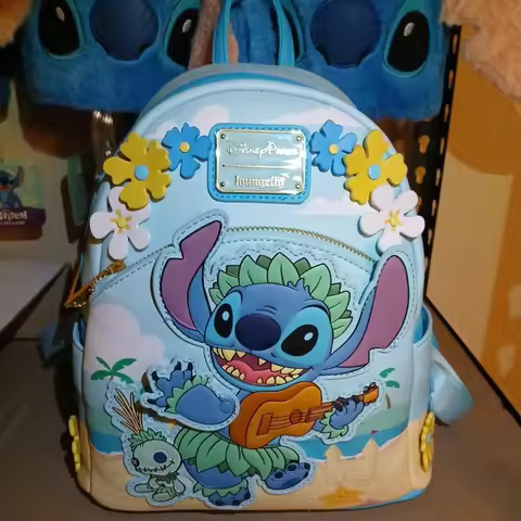 Loungefly Disney Parks Stitch Scrump Flowers Ukulele Loungefly Mini Rucksack Neu Fashionable Trendy 