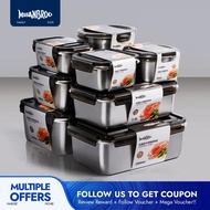 【MY STOCK】Finland MISANBROO Antibacterial Crisper Stainless Steel Airtight Bento Food Storage Box