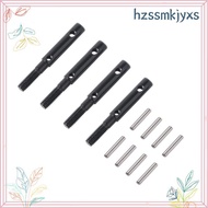 4 Pcs Hard Steel Front Rear Portal Stub Axle Drive Gear Shaft for  Capra Currie F9 Axle SCX10 III AR