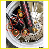 ◆ ๑ ✿ HENG Gold Caliper Set Bolts for Mio M3, Soulty, Sporty, MSI 125, Mio Soul I, Gravis, Nouvo, G