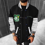 ZZOOI Baseball Jacket Hooded Trapstar Jacket Overcoat For Men Waterproof Winter Clothes Punk Bomber 