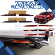 Toyota Vios 2022-2025 Facelift LED Rear Bumper Reflector LED Light Rear Bumper Brake Light Running S