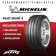 Michelin Pilot Sport 3 PS3 15 16 INCH TYRE (FREE INSTALLATION/DELIVERY)195/55R15 195/50R15 185/55R15 205/45R16