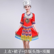 Miao Costume Female Minority Performance Costumes Yi Guangxi Zhuang March 3 Yao Dance Dong Costume