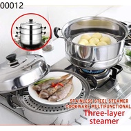 siomai steamer_ ✽Steamer 3-2 Layer Siomai Steamer Stainless Steel Cooking Pot Kitchenware⚘