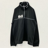 Used errea track jacket/half-zip pullover jersey, black, size L