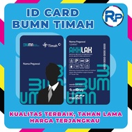 Cetak Id Card Bumn Timah menggunakan Kartu Emoney Mandiri 2 sisi