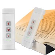 Clip-on bookmark light with timer USB rechargeable reading light mini LED reading light portable bed