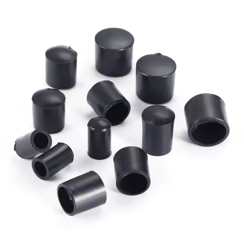 50pcs Rubber Tube End Round Push-in Cap Cover M6 M8 M10 M12 Pipe Plug Screw Protect Furniture Leg Bo