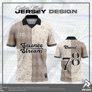 2023 JERSEY RETRO COLLAR BAJU JERSEY  science stieam