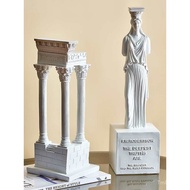 Model Living Room Temple Roman Sculpture Greek Building Ornament Wholesale TV Cabinet Decoration Anc