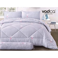 🛌(VODCAแท้100%)ชุดเครื่องนอนเกรดพรีเมี่ยม พร้อมผ้านวมขนาด8ฟุต(ครบชุด6ชิ้น)สินค้าพร้อมส่ง