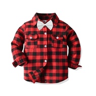 Red Classic Boy Shirt Red Boy Shirt CA1908