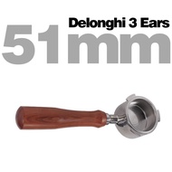 HEYMAN 51mm Delonghi/Donlim Coffee Bottomless Portafilter Stainless Steel Bottomless Coffee Portafil