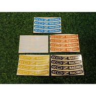 Oz racing stickers