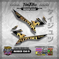 RAIDER 150 Fi DECALS ( SATRIA MOVISTAR )【ThaijutsuStickers】 Suzuki Raider 150 Fi Accessories
