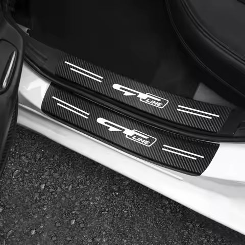 Car Door Sill Stickers Accessories For KIA GT LINE K2 Sportage Stinger Sorento Ceed soul sorento VEN