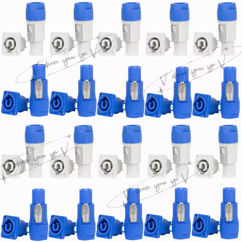 20PCS Powercon Connector Male Plug NAC3FCA NAC3FCB socket NAC3MPA AC Cable 20A 250V Power Plug Adapt
