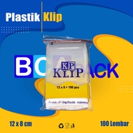 PLASTIC CLIP SIZE 12 X 8 - @CONTENTS 10 PACKS - CLEAR KP CLIP BAG SIZE 12X8