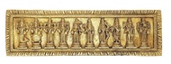 Brass Vishnu Dashavatar Dashavatara Dasavatharam Wall Hanging  (  Length: 13 inches (32.5 cm) Height