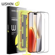 [9H+ กระจกนิรภัย] Wsken for iPhone 17 Pro Max ฟิล์มกระจก 17pro กันเผือกเต็มจอ 17 ฟิล์ม ชุดฝุ่นอัตโนม