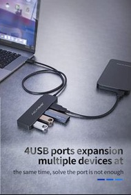ACASIS USB C HUB HUB 適配器轉換器 OTG 帶微型 USB USB C 集線器 4 端口適用於 PC 筆記本電腦  amsckp ACASIS USB C HUB HUB Adap