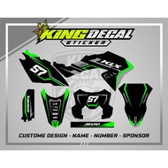 Decal KLX BF 150L KLX OLD KLX S DECAL KX CUSTOME DECAL KLX BF 150L Green