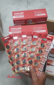 Combo 5 vỉ (25 viên) pin CMOS CR2032 / CR 2032 3V Maxell Lithium - Made In Japan
