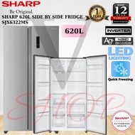 [NEW MODEL] SHARP J-TECH INVERTER 620L SIDE BY SIDE REFRIGERATOR SJX6322MS || SHARP 500L SIDE BY SID